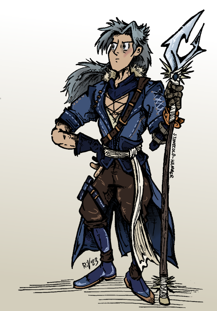illustration of an anime-insprired character